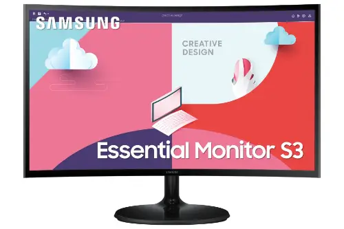 Picture of 68,6cm/27'' (1920x1080) Samsung C27F364EAU Essential 16:9 4ms 75Hz HDMI VGA Full HD Black
