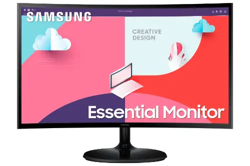 Picture of 61cm/24'' (1920x1080) Samsung S24C364EAU Essential Curved 16:9 4ms HDMI VGA Full HD Black