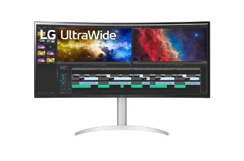 Picture of 96,5cm/38" (3840x1600) LG UltraWide 38BQ85C-W 21:9 UWQHD IPS Curved 5ms 75Hz HDMI DP USB-C Speaker White