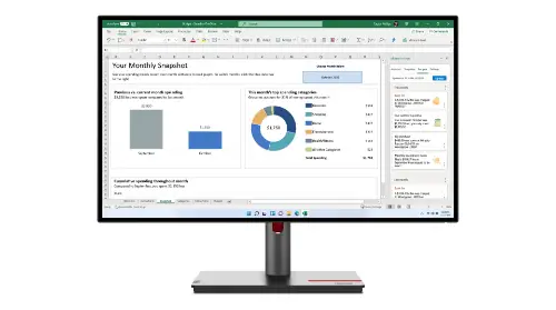Picture of 68,6cm /27" (2560x1440) Lenovo ThinkVision P27h-30 4ms DP USB-C Black