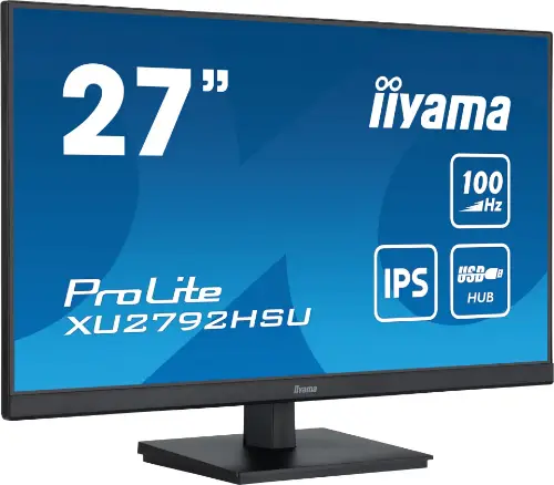Picture of 68,6cm/27" (1920x1080) Iiyama ProLite XU2792HSU-B6 16:9 FHD IPS 100Hz 0,4ms HDMI DP USB VESA Speaker Black
