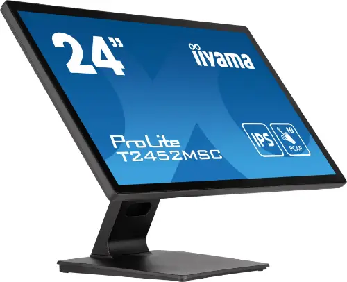 Picture of 61cm/24" (1920x1080) iiyama ProLite T2452MSC-B1 16:9 FHD IPS Touch 14ms HDMI DP USB-C Speaker Black