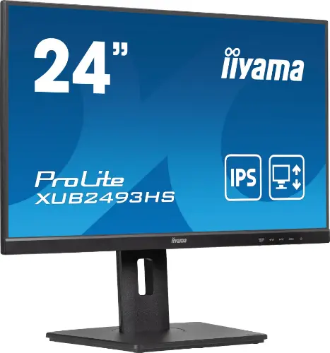 Picture of 61cm/24" (1920x1080) iiyama ProLite XUB2493HS-B6 16:9 FHD IPS 0.5ms 100Hz HDMI DP Pivot