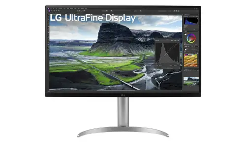 Picture of 80cm/32" (3840x2160) LG UltraFine 32UQ850V-W 16:9 4K IPS 5ms 60Hz HDR400 HDMI DP USB-C Speaker Pivot Silver