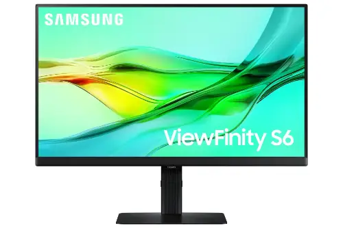 Picture of 61cm/24" (2560x1440) Samsung LS24D600UAUXEN 16:9 WQHD IPS 5ms 100Hz DP HDMI USB-C Pivot KVM Black