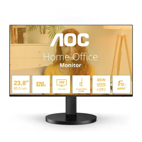 Picture of 68,6cm/27" (1920x1080) AOC Basic-line 27B3CF2 16:9 FHD IPS 1ms 100Hz HDMI USB-C Speaker Black