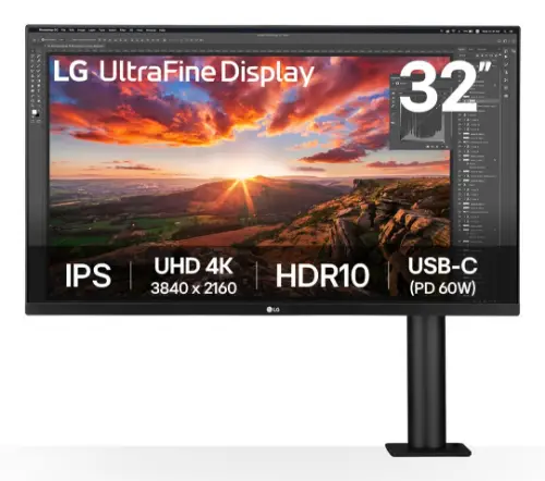 Picture of 83,3cm/32" (3840x2160) LG UltraFine Ergo 32UN880K-B 16:9 4K UHD IPS