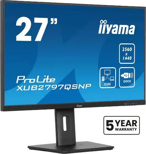 Picture of IIYAMA 68.5cm (27") XUB2797QSNP-B1 16:9 HDMI+DP+USB-C IPS