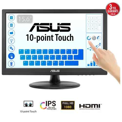 Picture of ASUS Touch VT169HE 39.6cm (16:9) FHD HDMI