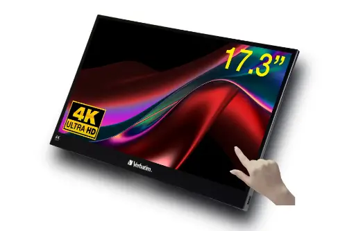 Picture of Verbatim PMT-17 4K Portable Touchscreen Monitor 17.3" 4K UHD
