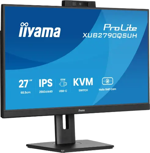 Picture of IIYAMA TFT XUB2790QSUH 68.5cm IPS 27''/2560x1440/HDMI/DP/USB-C/KVM/hv