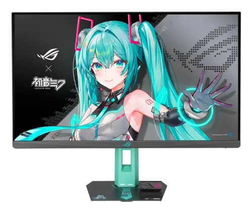 Picture of 68,6cm/27" (2560x1440) ASUS ROG Strix XG27ACMEG-G Hatsune Miku Edition 16:9 WQHD Fast IPS 1ms 260Hz HDMI DisplayPort USB-C VESA HDR