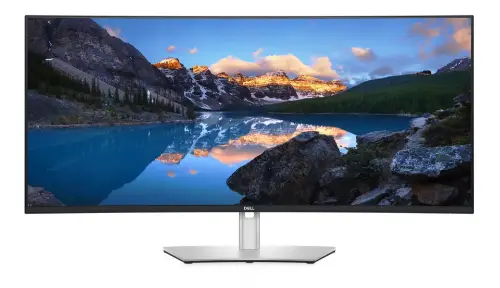 Picture of 100,8cm/39,7" (5120x2160) Dell UltraSharp U4021QW Curved 21:9 8ms 60Hz IPS 2xHDMI DisplayPort VESA Lift WUHD Silver