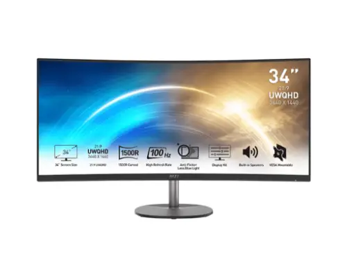 Picture of MSI PRO MP341CQDE 86cm (34") VA UWQHD 4ms 100Hz