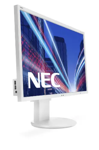 Picture of NEC MULTISYNC EA244WMI-WH, 24", WUXGA, D-SUB: nein, DP: 1x, DVI: 1x, HDMI: 1x, mit Standfuß, Grad A4