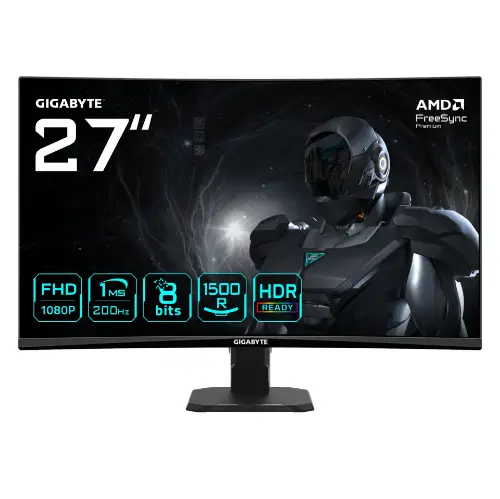 Picture of GigaByte GS27FCA Curved Gaming Monitor 68,6cm (27")