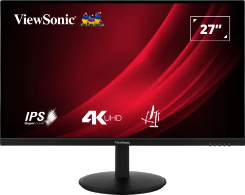 Picture of 68,6cm/27" (3840x2160) ViewSonic VG2708-4K 16:9 4K IPS HDR10 4ms 60Hz 2xHDMI DP Pivot Black