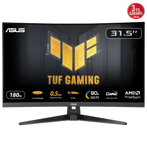 Picture of ASUS TUF Gaming VG32WQ3B 80.1cm (16:9)Curved 180Hz WQHD HDMI