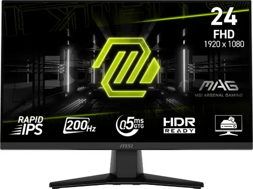 Picture of MSI MAG 242F Flat Gaming TFT 24" FHD IPS 200Hz 0.5ms HDMI DP