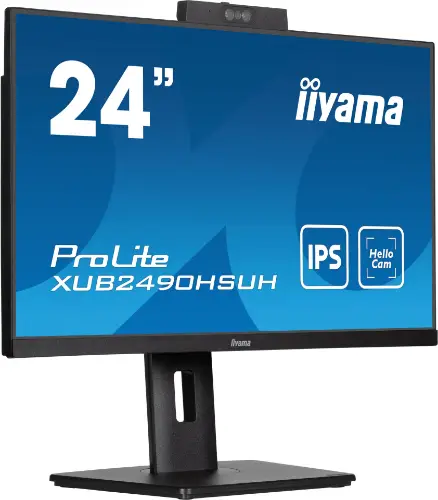 Picture of IIYAMA 60.5cm (23.8") XUB2490HSUH-B1 16:9 HDMI+DP WebCam Li retail