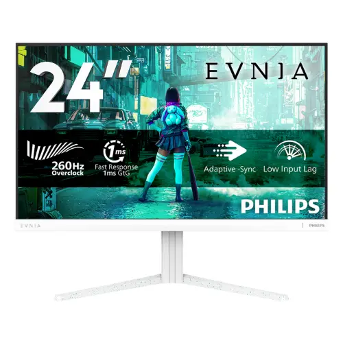Picture of 60,5 cm (23.8") 1920 x 1080 Pixel Philips 24M2N3201PL/00 16:9 Full HD Fast IPS 1 ms 260 Hz HDR DisplayPort HDMI VESA
