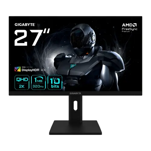 Picture of 68,6cm/27" (2560x1440) GIGABYTE G27Q3 16:9 WQHD SuperSpeed IPS 1ms 320Hz HDMI DisplayPort USB HDR VESA Pivot