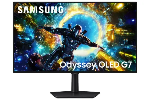 Picture of 81,3 cm (32") 3840 x 2160 Pixel SAMSUNG LS32HG732SUXEN 16:9 4K Ultra HD OLED 0,03 ms 330 Hz HDR DisplayPort HDMI Pivot Height VESA