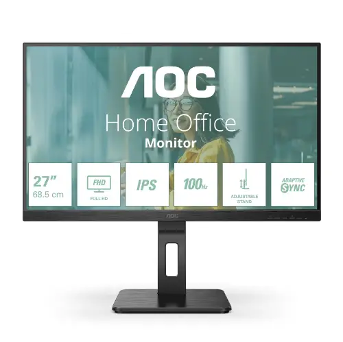 Picture of 68,6cm/27" (1920 x 1080) AOC 27P2Q Full HD 4ms IPS HDMI VGA DVI DP USB 16:9 Black