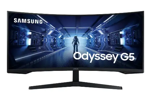 Picture of 86cm/34'' (3440x1440) Samsung Odyssey C34G55TWWP Curved 21:9 1ms 144Hz HDMI DisplayPort VESA Ultra WQHD Black
