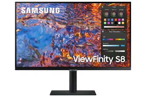 Picture of 81,3cm/32'' (3840x2160) Samsung S32B800PXP ViewFinity S8 S32B800PXU 16:9 5ms IPS HDMI DisplayPort USB-C VESA Pivot 4K Black