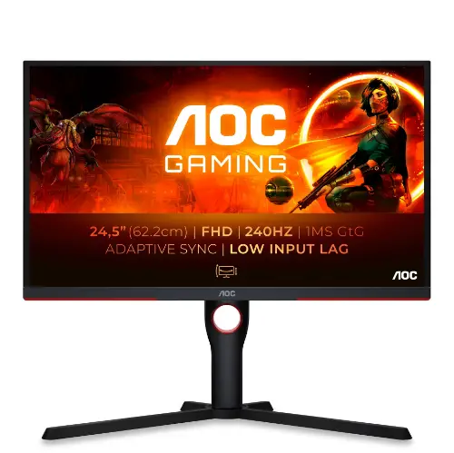 Picture of 63,5cm/25" (1920x1080) AOC Gaming G3 25G3ZM/BK FHD WLED 240Hz 0,5ms HDMI DP Black/Red