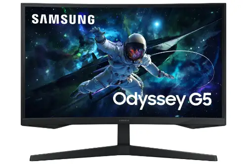 Picture of 68,6xm/27" (2560x1440) Samsung Odyssey G5 Gaming G55C S27CG554EU 16:9 QHD 1ms 165Hz HDR10 HDMI DP Black