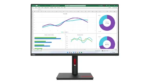 Picture of 80,0cm/31,5" (2560x1440) Lenovo ThinkVision T32h-30 16:9 WQHD IPS 4ms 60Hz USB-C HDMI 2.0 DisplayPort 1.4 Ethernet USB Kensington