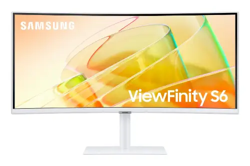Picture of 86,4cm/34" (3440x1440) Samsung ViewFinity S6 S34C650TAU 21:9 UWQHD Curved 5ms 100Hz HDR10 2xThunderbolt 4 HDMI DP Speaker White