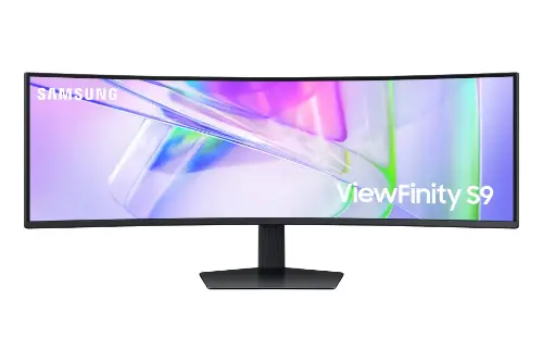Picture of 124,5cm/49" (5120x1440) Samsung ViewFinity S9 S49C950UAU 32:9 DQHD Curved 120Hz 5ms HDR400 DP HDMI RJ45 LS Black