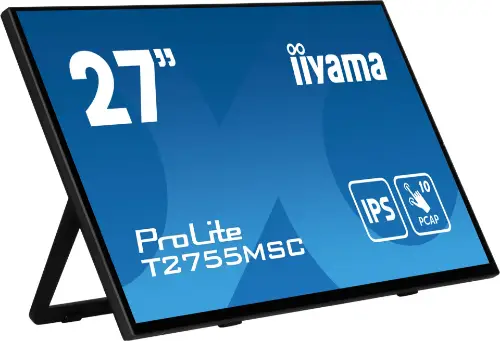 Picture of 68,6cm/27" (1920x1080) iiyama ProLite T2755MSC-B1 16:9 FHD IPS Touch 5ms 60Hz HDMI DP USB Speaker Black
