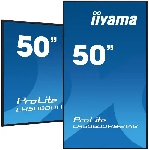 Picture of IIYAMA 125.7cm(49.5") LH5060UHS-B1AG 16:9 3xHDMI+2xUSB IPS retail (Speditionsversand)