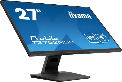 Picture of 68,6cm/27" (1920x1080) iiyama ProLite T2752MSC-B1 16:9 FHD IPS Touch 5ms 60Hz HDMI DP USB Speaker Black