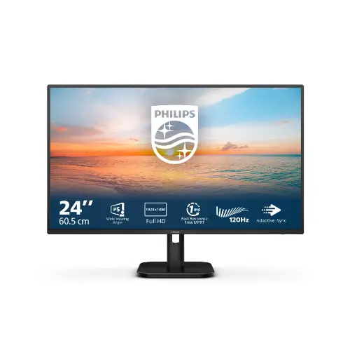 Picture of 61cm/24" (1920x1080) Philips 24E1N1100A 16:9 FHD IPS 1ms 100Hz VGA HDMI Speaker Black