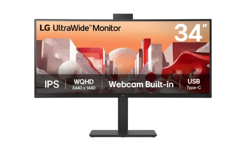 Picture of 86,72cm/34" (3440x1440) LG 34BA85QE-B 21:9 WQHD IPS Curved 5ms 60Hz HDR10 HDMI DP USB-C Speaker