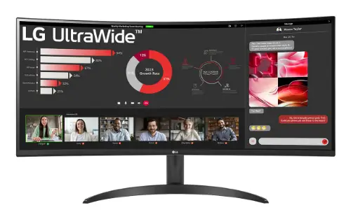 Picture of 86,42cm/34" (3440x1440) LG 34WR50QK-B Ultra Wide Curved 100 Hz HDR10 5ms 2xHDMI DP