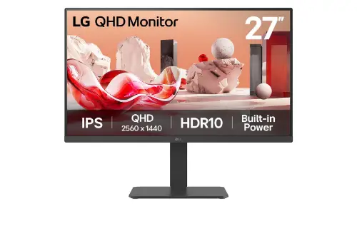 Picture of 68,6cm/27" (2560x1440) LG 27BA45QB-B 16:9 IPS 5ms 75Hz HDR10 2xHDMI DP Speaker Pivot Black