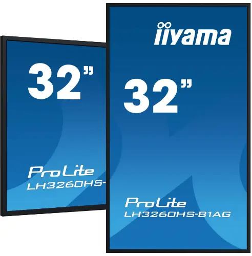 Picture of IIYAMA 80.0cm (31.5") LH3260HS-B1AG 16:9 3xHDMI+2xUSB Spk B retail
