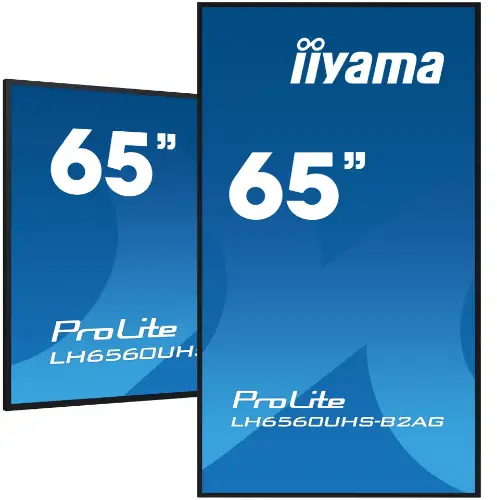 Picture of IIYAMA 164.0cm(65") LH6560UHS-B2AG 16:9 3xHDMI+2xUSB Spk (Speditionsversand)