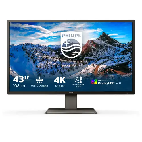 Picture of Philips 108.0cm(42.5") 439P1 16:09 3xHDMI+DP+USB-C VA
