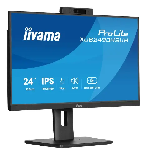 Picture of IIYAMA 60.5cm (23.8") XUB2490HSUH-B2 16:9 HDMI+DP WebCam