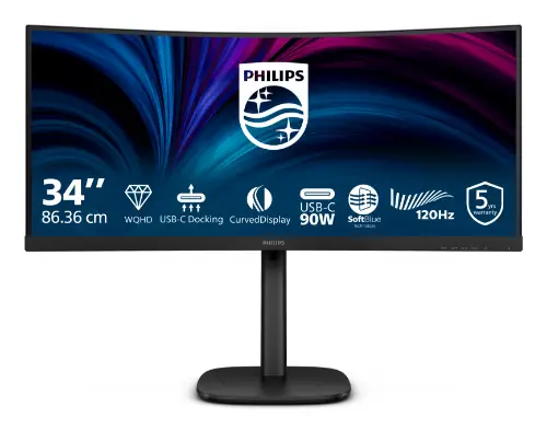 Picture of Philips 34B2U3600C - 34" | VA | UWQHD | 4ms | 120Hz | USB-C