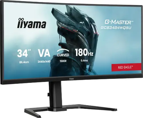 Picture of TFT 34.0/86.4cm Iiyama G-Master GCB3484WQSU Red Eagle 21:9 curved