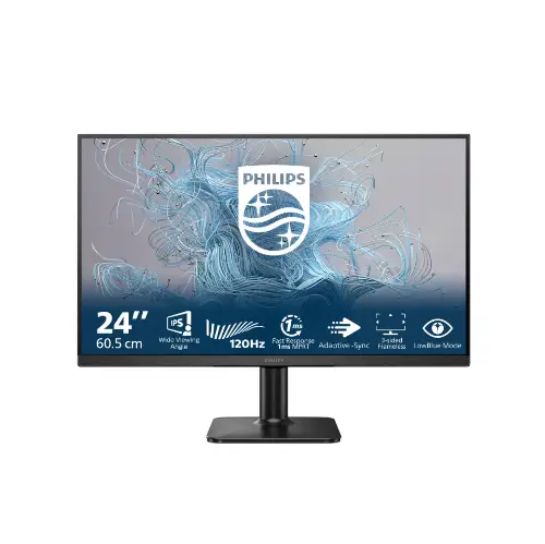 Picture of 60,5cm/23,8" (1920x1080) Philips 24E2N1110/00 16:9 FHD IPS 4ms 120Hz VGA HDMI VESA Black