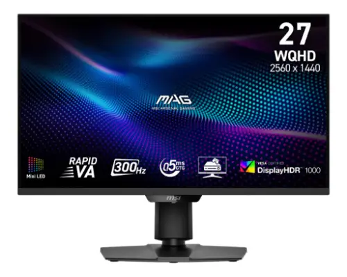 Picture of MSI MAG 274QPFDE X30MV (68.6 cm (27 Zoll), schwarz, QHD, Rapid-VA, DP, HDMI, Mini-LED, 300Hz Panel)